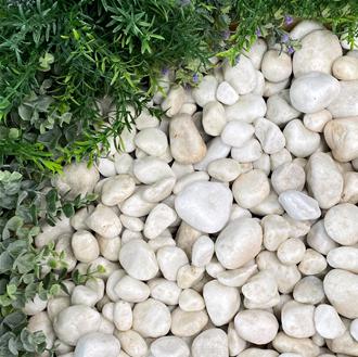Polar White Pebbles 20-40mm