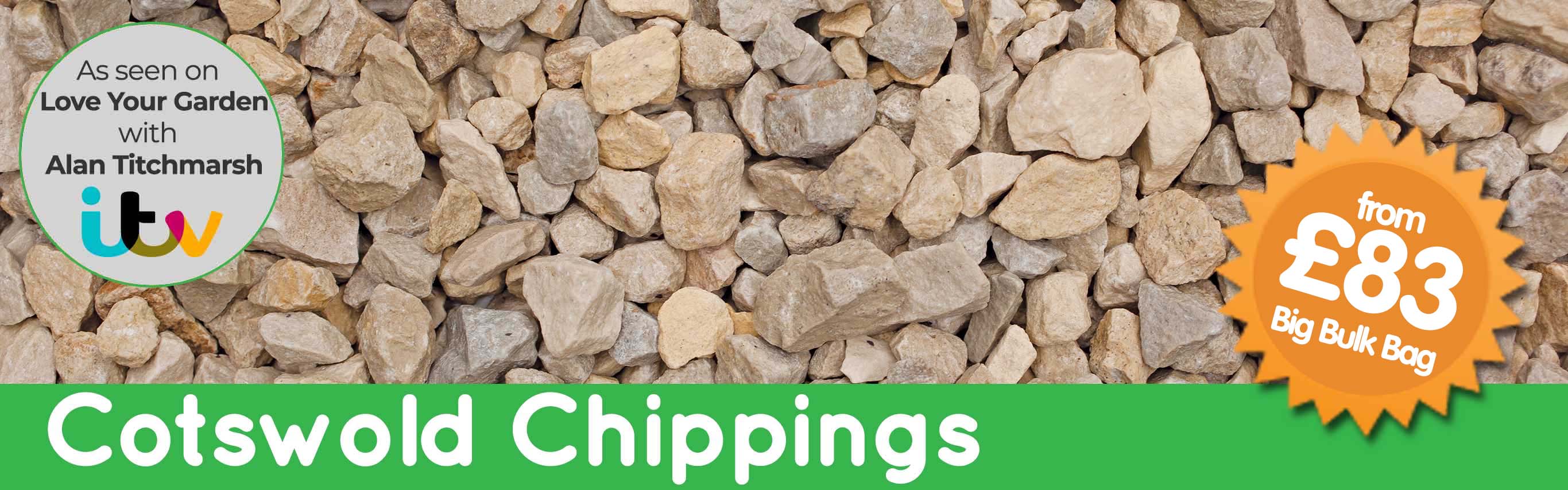 large bags of garden stones